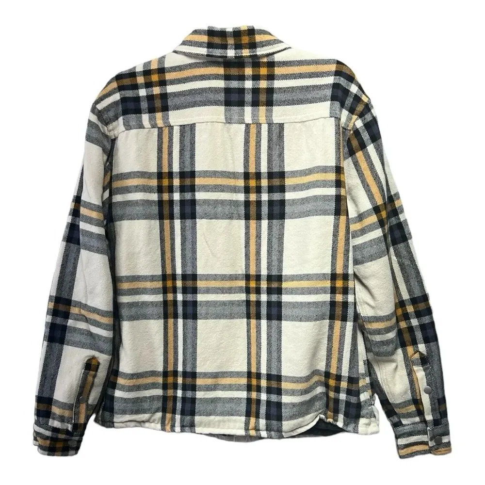 Aeropostale Insulated Flannel Snap Front Jacket Button Up Plaid Small
